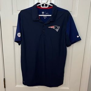 Nike Dri-Fit Patriots Golf Polo Mens Small